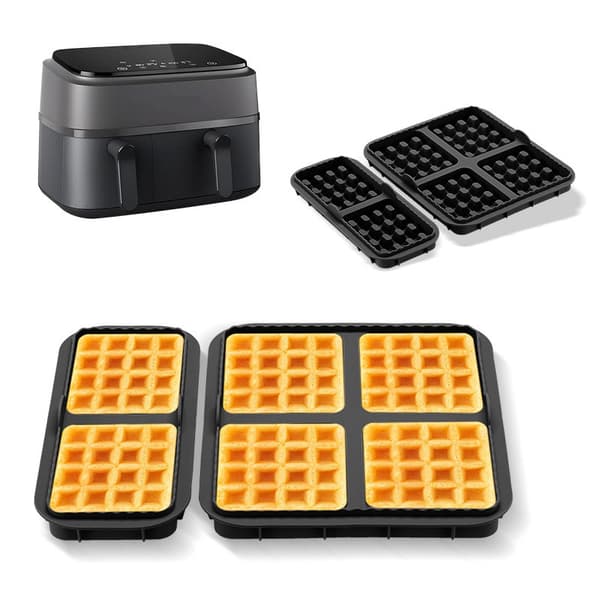 Erstatningssilikonevaffelform til NA350-Tefal EY9018 Airfryer - Sort