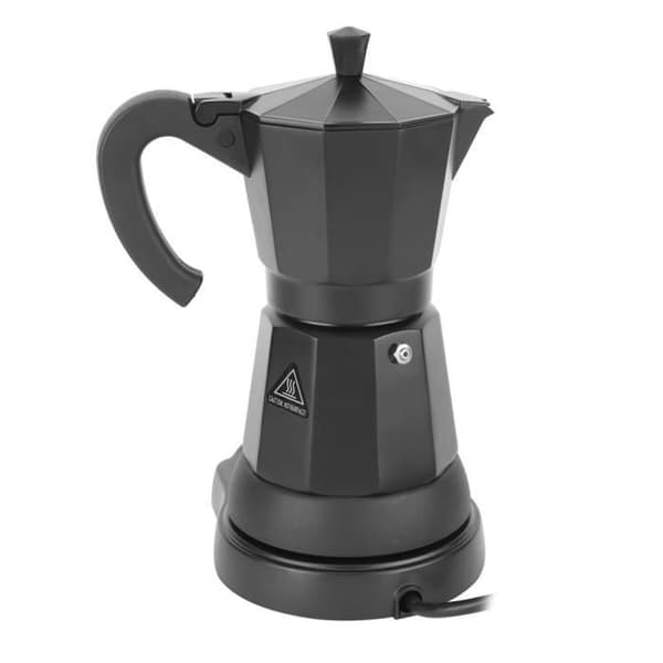 Bærbar elektrisk kaffemaskine - 300 ml - 3 kopper kapacitet - Sort
