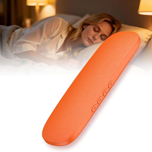 Knogleledning Under-Pude Søvnhøjttaler med Bluetooth & TF-kortslot (Orange)