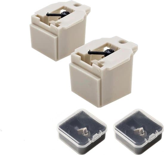 Nålbytesats - Nålsats - Vinyluppspelning - Diamantspets - 2 delar - Vit
