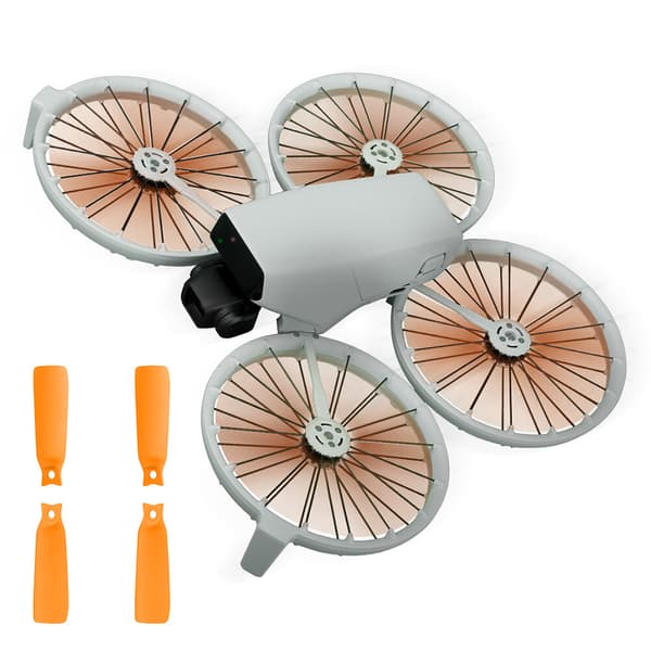 8 støjsvage propel-drone-tilbehør orange