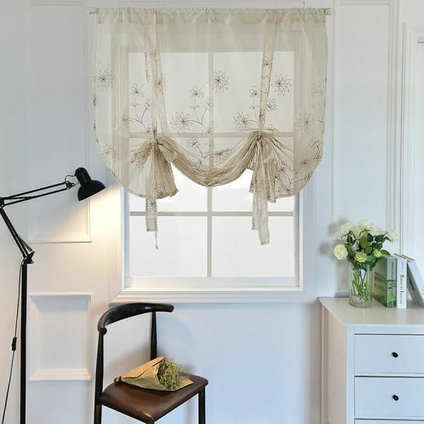 Rullgardiner, broderade gardiner, gardinringar, 100*120 cm