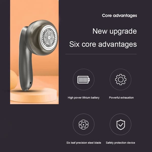 Elektrisk fnugfjerner tøjrenser USB stofshaver defuzzer