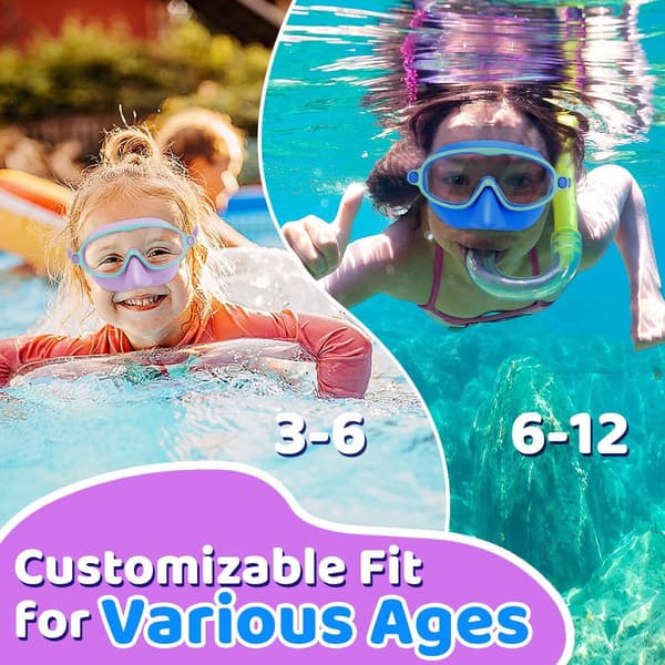 Simglasögon, 2-pack, brett synfält, anti-im/UV-skydd, läckagesäkra, med öronproppar.