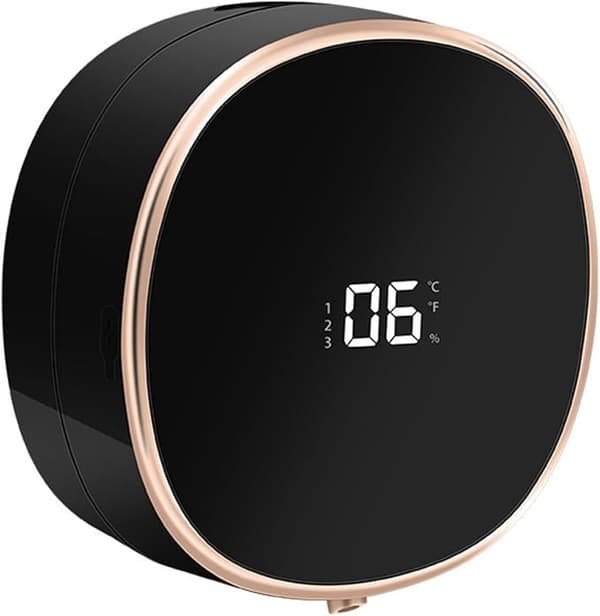Kontaktløs Automatisk Vægmonteret Flydende Sæbedispenser (sort, USB-C).