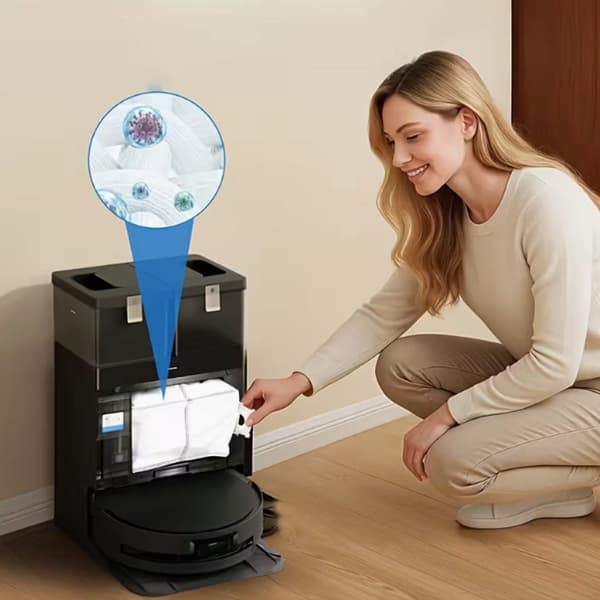 10 dammpåsar är reservdelar till ECOVACS DEEBOT dammsugare.