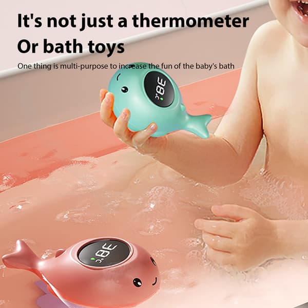 Flydende vandsensor termometer legetøj baby badekar søde sikkerheds termometre grøn