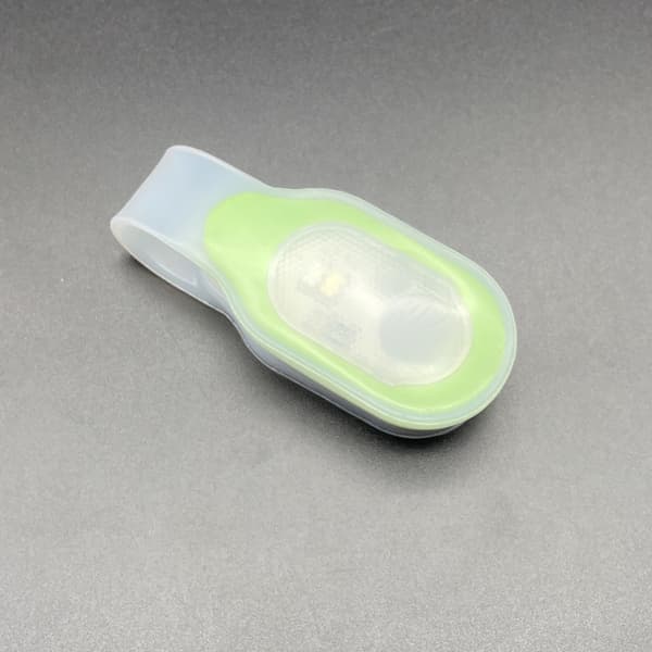 Silikone LED-lysklemme, magnetisk lys, grøn.