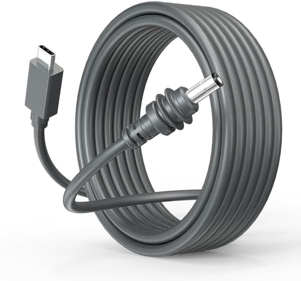 3-meter USB-C til DC strømkabel, Type-C til DC 20V 5A, vandtæt, kompatibel med Starlink Mini