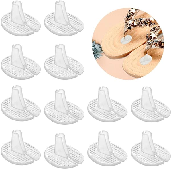 6 par flip-flop tåskydd, tåskydd, silikon tåskydd, gel flip-flops