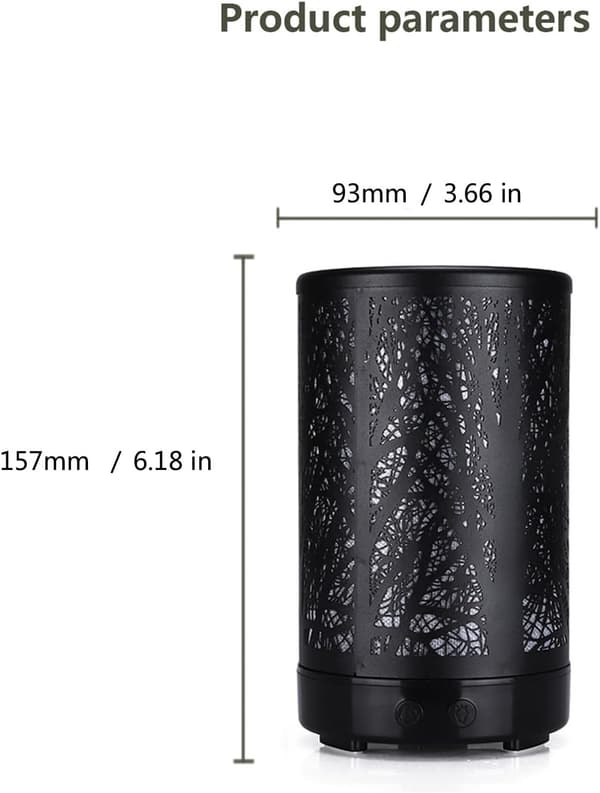 Aromaterapi æterisk oliediffuser, USB elektrisk aromaterapi diffuser, mini ultralyds luftfugter