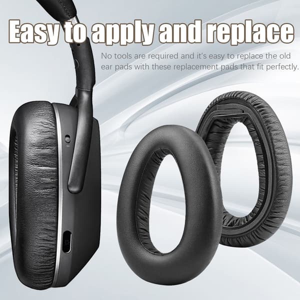 Ørepuder til Sennheiser PXC550, PXC480, MB660, et par, sorte.