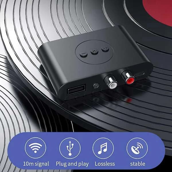 Bluetooth musikstreaming lydsystem lydadapter, velegnet til smartphones og tablets, trådløs højttaleradapter