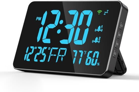 Digital väckarklocka med termometer och hygrometer | Smart Wi-Fi-klocka för sovrum och kontor