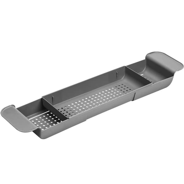 Badekarstativer, badekarshylder - vinglasholdere, badekarbakker, grå badekarshylder