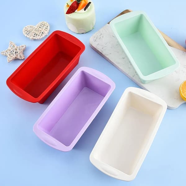 Brödform i silikon, non-stick, 4-pack - Rosta formar för kakor och bröd