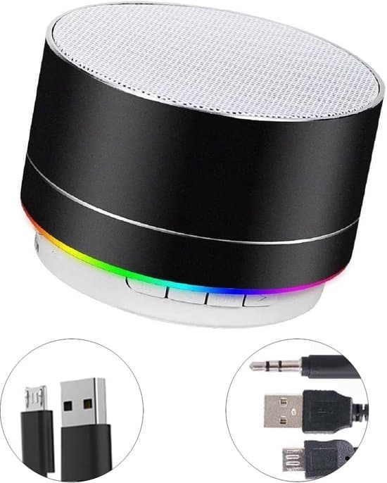 Bärbar Bluetooth-högtalare Mini Stereo Bas Trumpet Ljus Trådlös Stöder LED FM USB Micro SD Dator Bärbar Dator Surfplatta Smartphone Hem Utomhus
