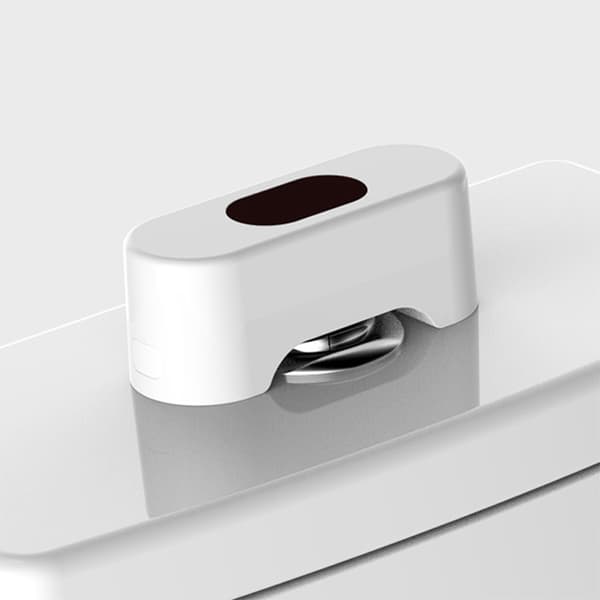 Berøringsfri toiletskyller, ABS automatisk toiletskyller, infrarød sensor berøringsfri toiletskyller-sæt, automatisk toiletskyller til hjem og offentlige steder