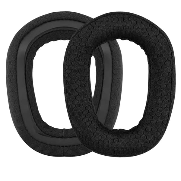 Åndbare, holdbare udskiftningsørekopper kompatible med Logitech G435 Bluetooth trådløst gaming-headset skumpuder 1 par sorte