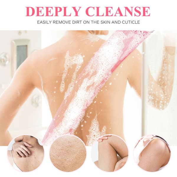 2-pack exfolierande handdukar ryggluffa bad lång