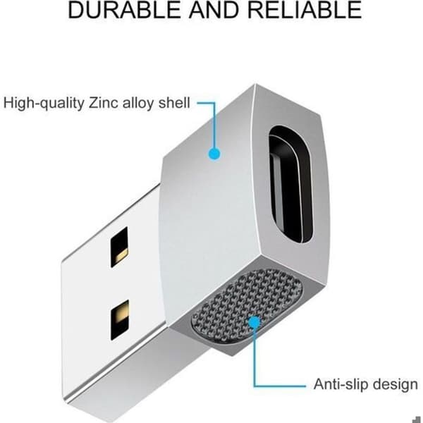 USB-C till USB Silveradapter