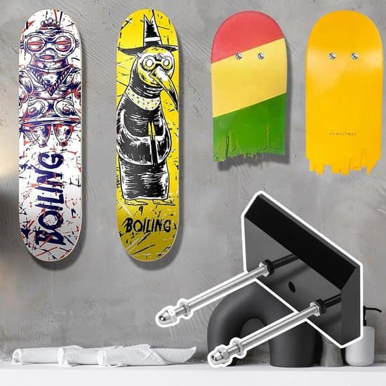 Transparenta displayställ för longboards och skateboards (2-pack)