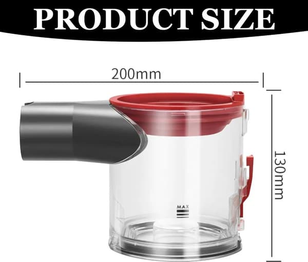 Erstatningsstøvbeholder til Dyson V7 V8