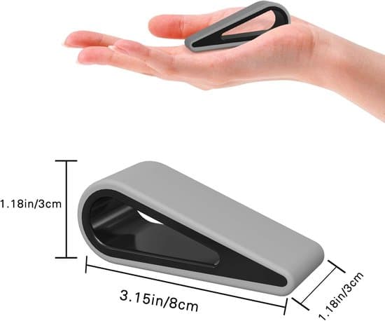 4-pack grå tangentbordsstöd i gummi, kylställ för bärbar dator 2,9×2,8×7,9 cm