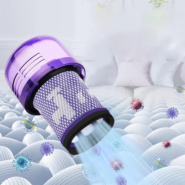 Til Dyson HEPA Støvsugerfilter Vaskbart, Til V12 Detect Slim Absolute, 3 Pak