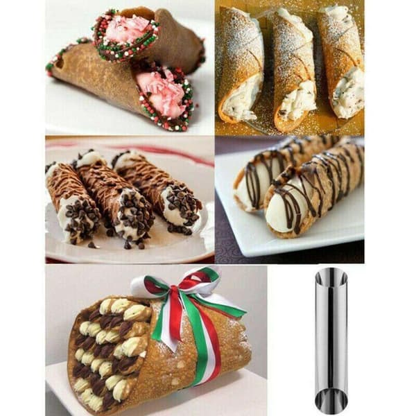 10x Cannoli Form Fløderør Skalhorn Form Bageform Croissant Værktøj