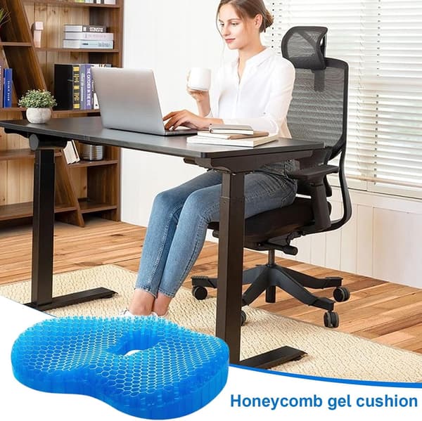 Honeycomb Jelly Silikone Ispude Gelpude Spinat Himmelblå