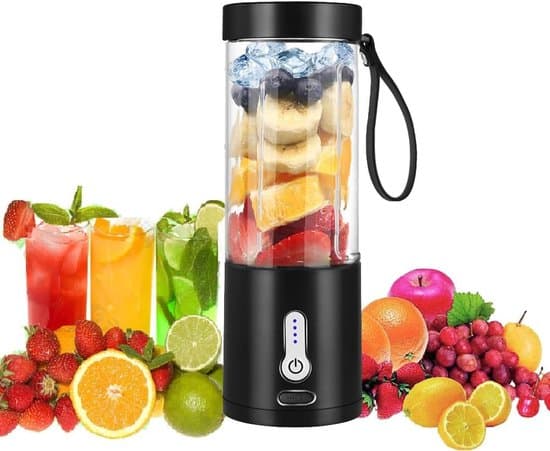 Bærbar USB-C Genopladelig Mini Blender til Smoothies & Shakes med 6 Rustfri Klinger