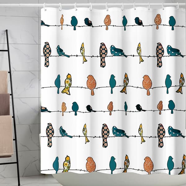 Duschdraperi, gul-grå, 180 cm bred x 200 cm lång (1-pack)