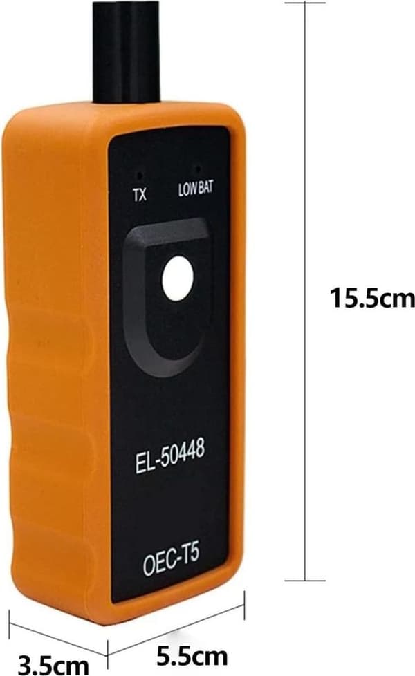 EL-50448 TPMS Däcktrycksinlärningsverktyg, OEC-T5 Däcktryckssensorverktyg, Orange, Batteri ingår ej