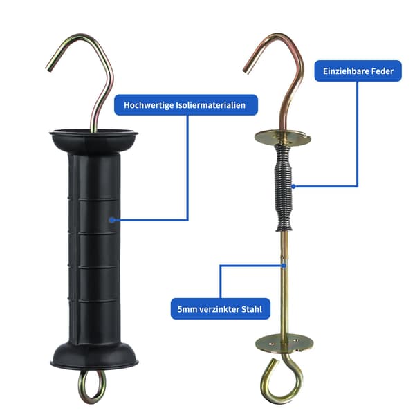 Elektriska grindhandtag (5-pack) Svart