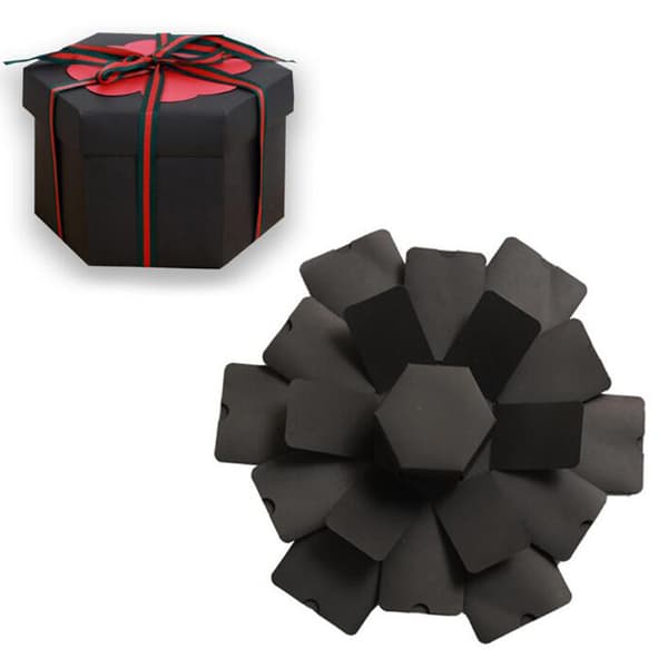 Exploding Box - Videohandledning ingår - Exploding Photo Box - Mystery Gift Box - Photo Box
