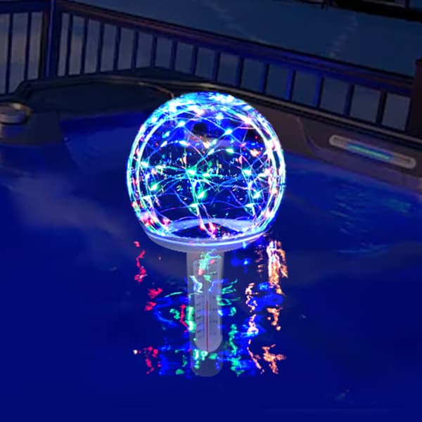 Flytande pooltermometer Lättläst nattpool bubbelpool spa