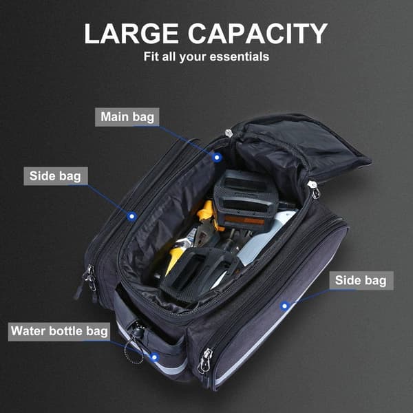 Vattentäta packväskor, bakre packväskor med regnskydd