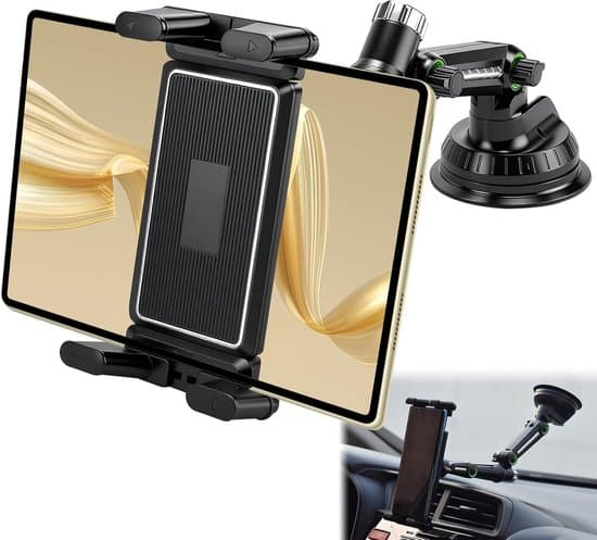 Universal Bil Tablet Holder - 360° Roterbar, Justerbar Arm til iPad & Android 5.5-13 Tommer
