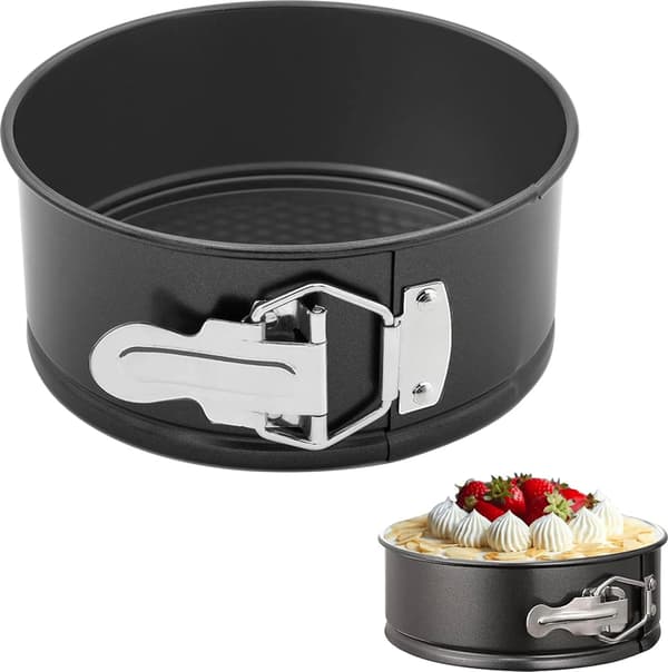 Rund springform, 16 cm kakform, rund platt bakform, springform, kakbakform