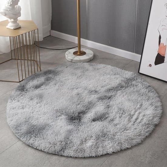Pehmeä, pestävä matto - vaaleanharmaa - 60 cm