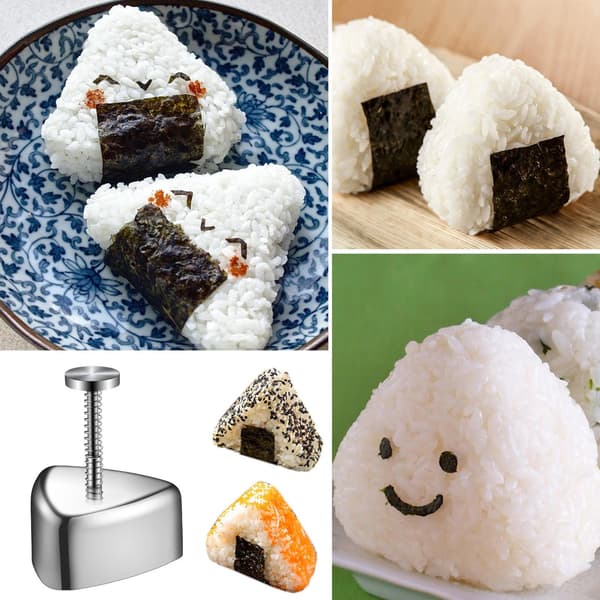 Triangel Sushi Form Onigiri Risboll Bento Press Maker Form Kök DIY Verktyg