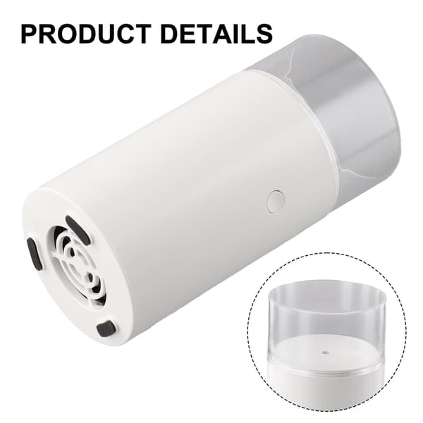 1 stk. Aroma Diffuser Aroma Diffuser Funktioner Bil Kontor Trådløs Luftfugter Lys Hvid