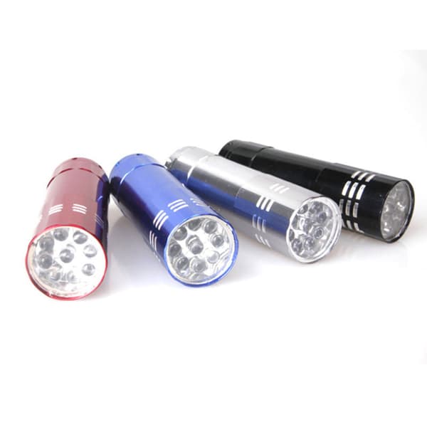 1x Mini kynälamppu LED-taskulamppu tasku pieni AAA-paristo hopeinen