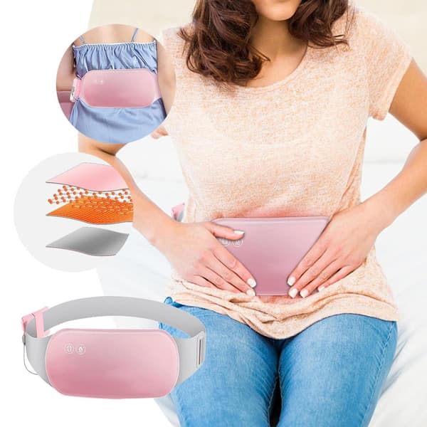 Varmepude Massage Menstruationssmerter Lindring Terapi Menstruationskramper Elektrisk Bælte