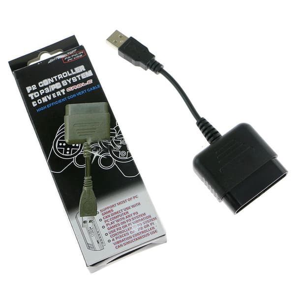 PS1 PS2 Playstation 2 Joypad Gamepad till PS3 PC-adapter USB-spel