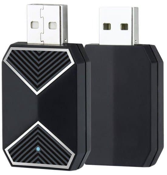 Trådløs CarPlay-adapter Android Auto 2-i-1 Mini AI Box-adapter Biler WiFi Stemmeassistent kompatibel med kablet CarPlay Android