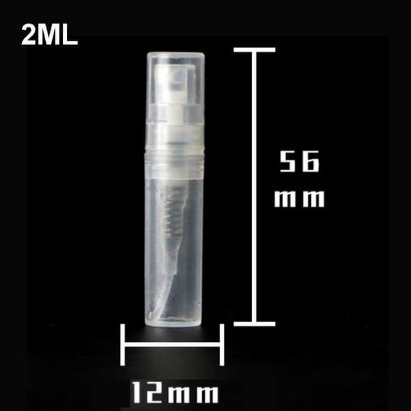 10 st 3 ml plastsprayflaskor Tomma parfympåfyllningsbara Mini Clear Sprayer
