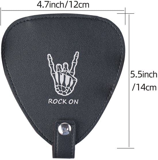 Gitarrplektrumset - Inkluderar förvaringslåda - Olika plektrum för gitarr och basgitarr