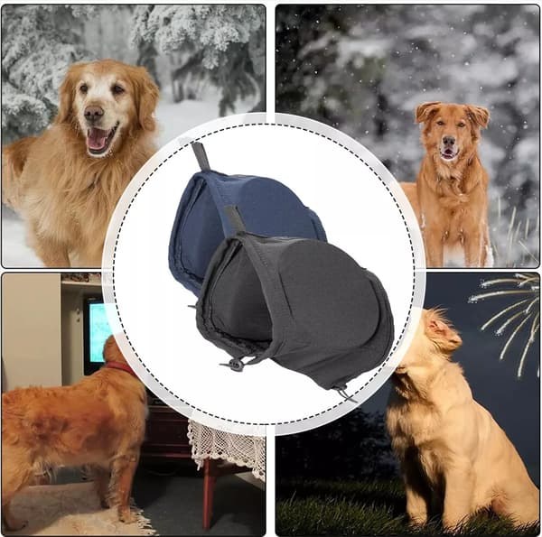M hundeørekopper til forbedret hørebeskyttelse.. Justerbare hundeørekopper.